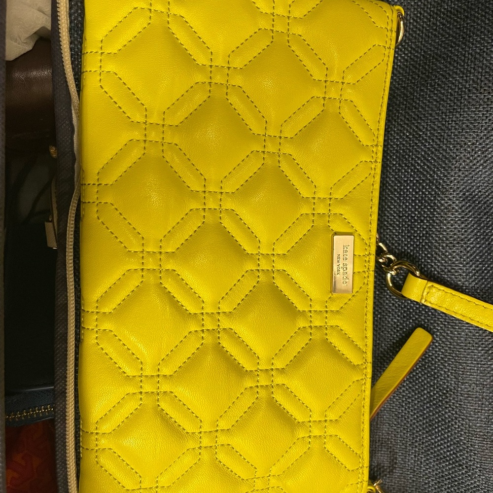 Bright neon Kate spade crossbody